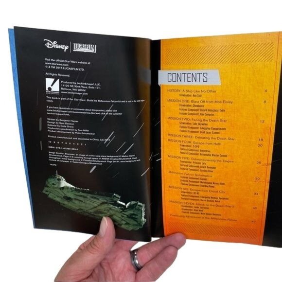 Star Wars Lucas Film Millennium Falcon Mission Reports Book By Benjamin Harper - Picture 2 of 10